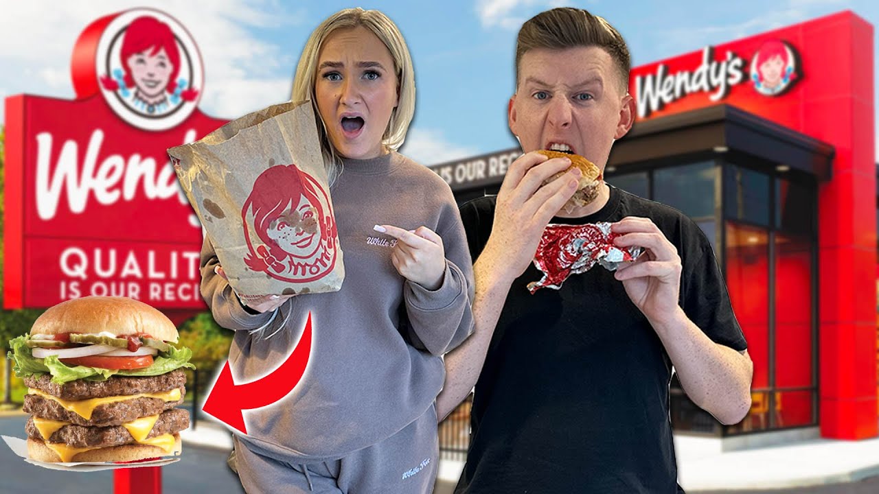 TRYING ENTIRE WENDYS MENU FOR FIRST TIME!! *UK*