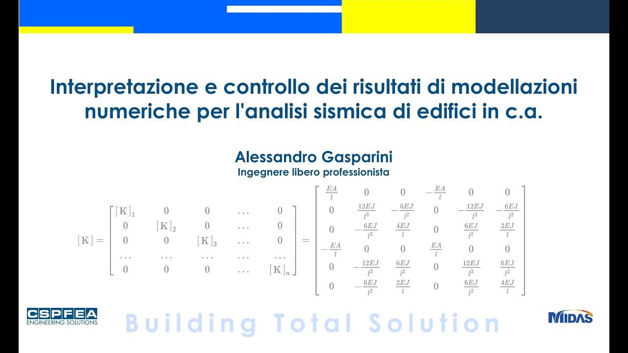 Interpretazione e controllo dei risultati di mod. numeriche per l’analisi sismica di edifici in c.a.