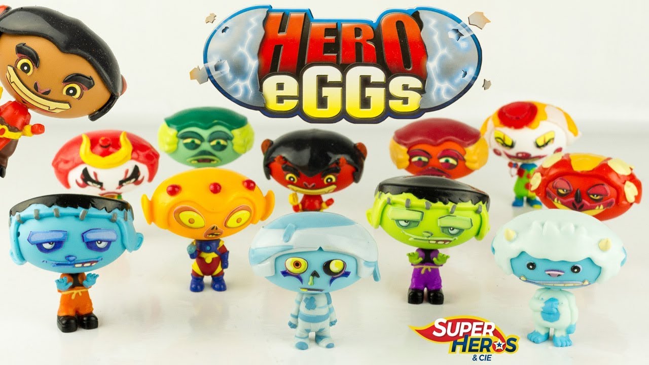 Hero Eggs Collection 11 Oeufs Transformables Figurines Vu à la TV Jouet Toy Review Giochi Preziosi