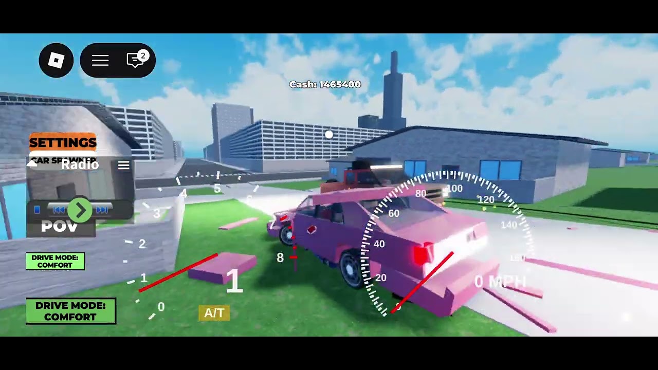 Playing car crash systeem with my other account
