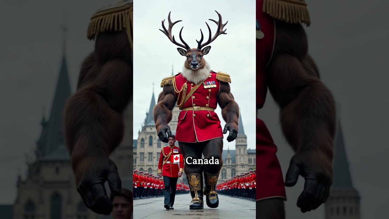 Military parades around the world #animals #military #parade #world #ai #shorts #armylover #aivideo