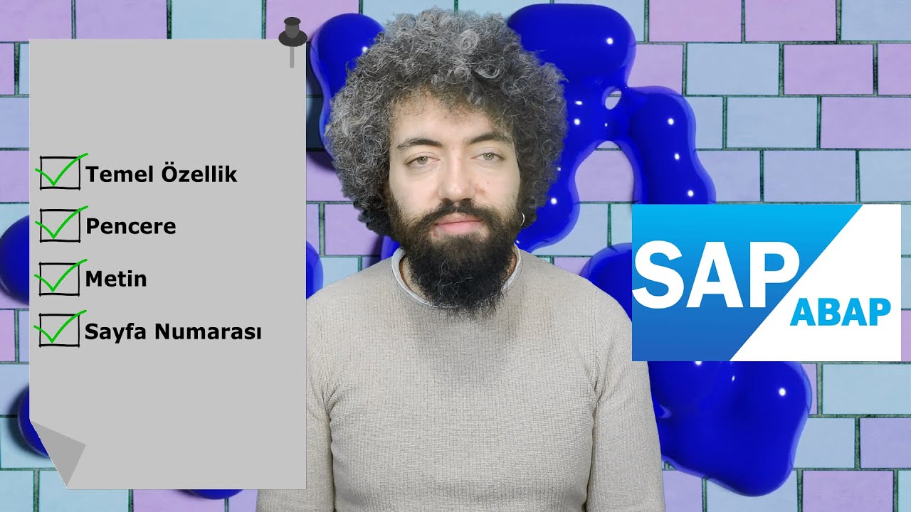 SAP ABAP Eğitimi 67 - Smartforms Temel Özellik, Pencere ve Metin