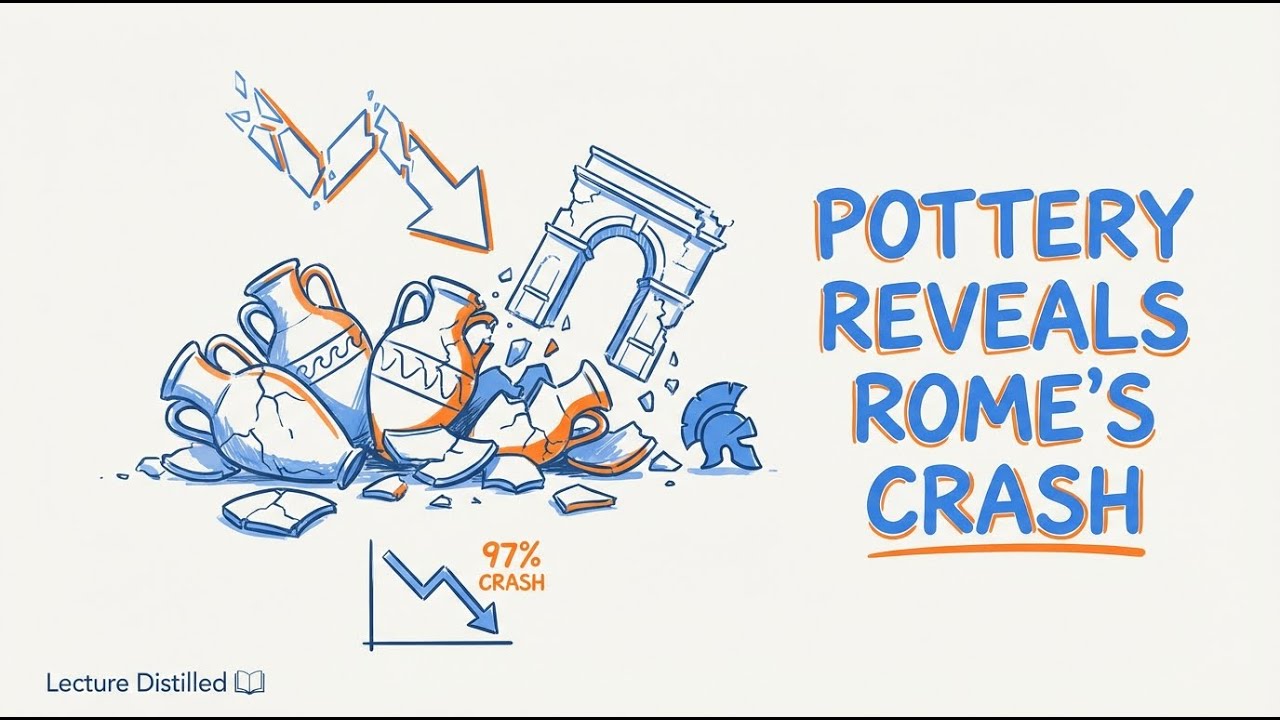 Rome's 97% Population Crash: What Pottery Reveals About Collapse