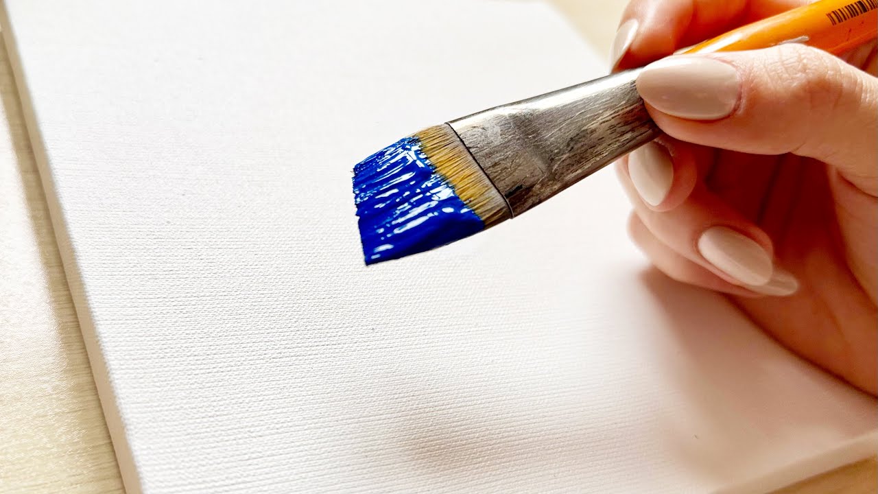 How to paint a winter sunset step by step? ❄️