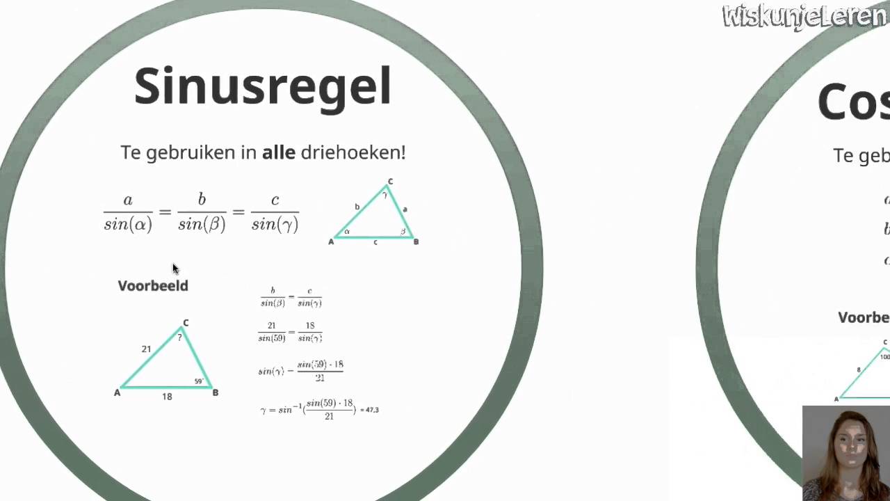 Meetkunde: Sinusregel en cosinusregel - Wiskunjeleren (oud)