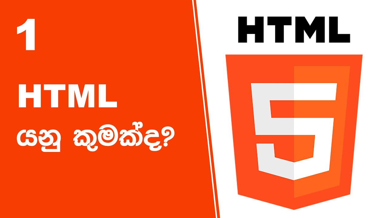 HTML Project 01 Step 01 | HTML යනු කුමක්ද