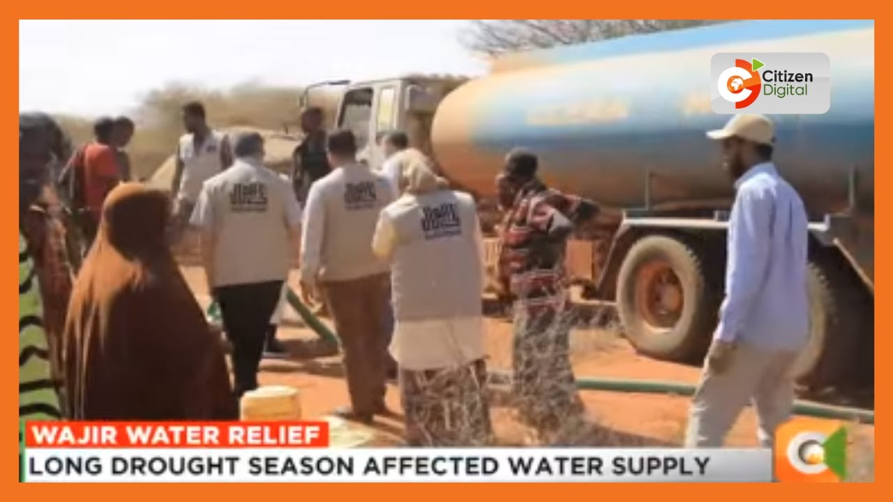 Relief for Wajir residents as local leaders and organisation started a water trucking program