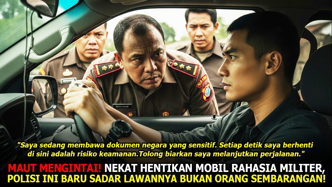 MAUT MENGINTAI❗Nekat Hentikan Mobil Rahasia Militer, Polisi Ini Baru Sadar Lawannya Bukan Orang Semb
