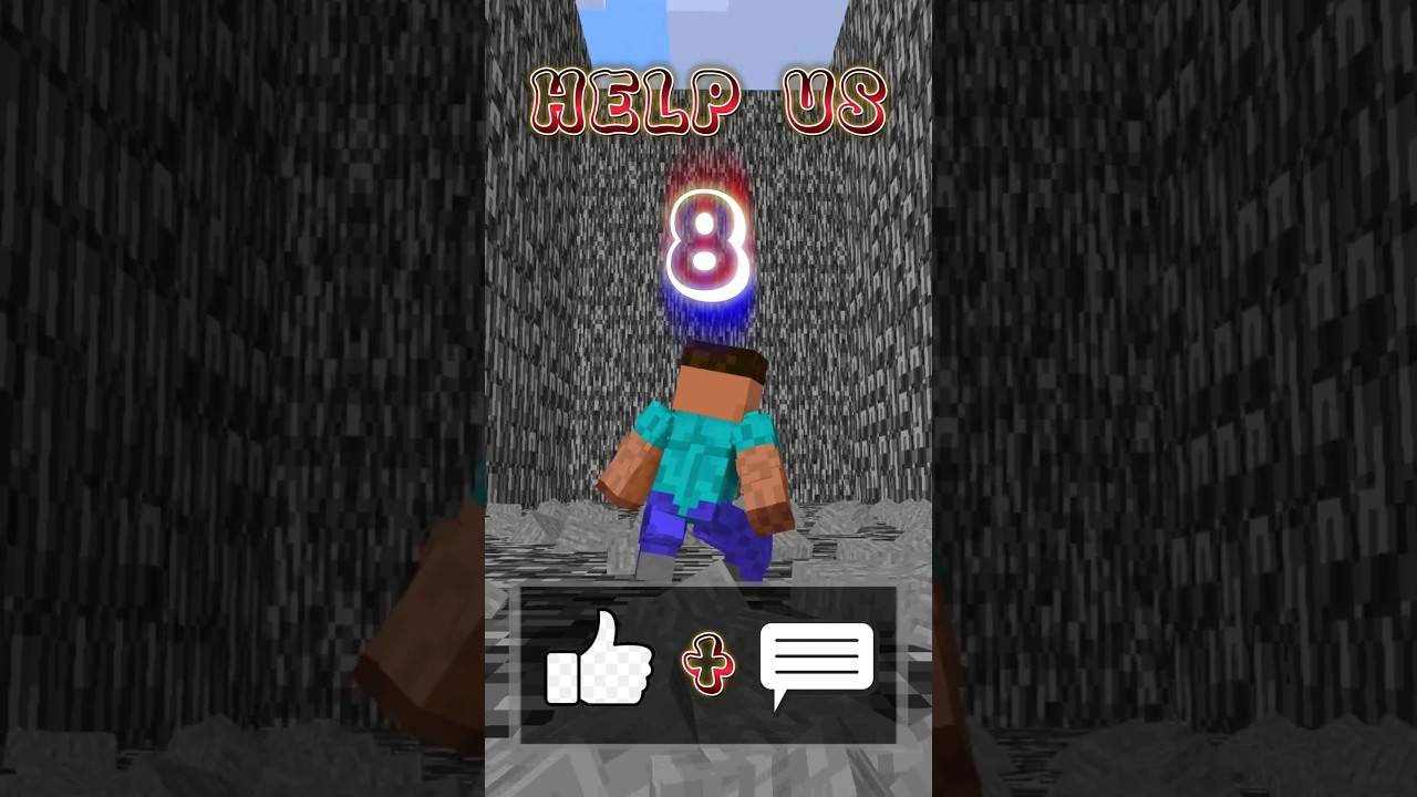 HELP Herobrine And His Friends Stop The Bedrock Wall #friendship #shorts #trending #anime