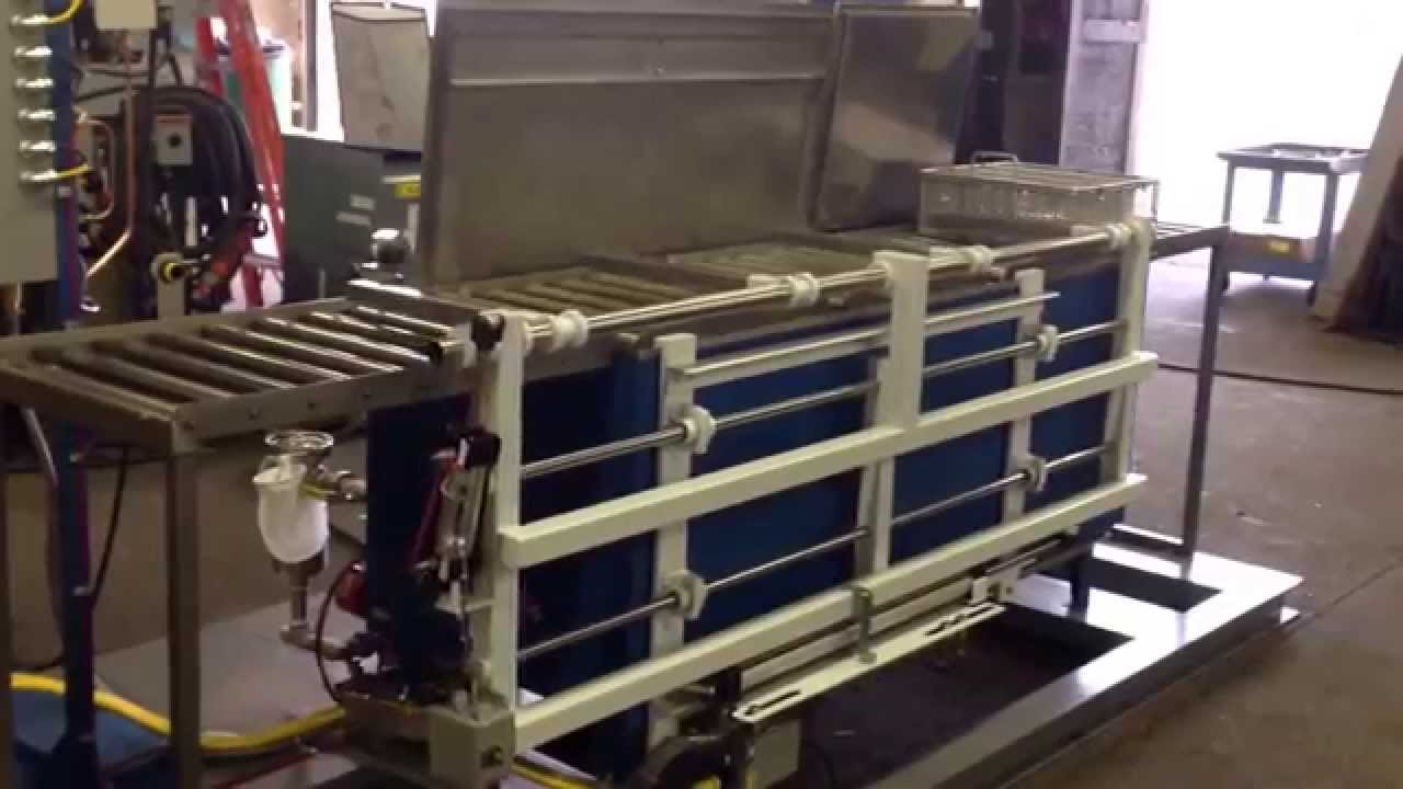 Automated Agitated Immersion Wash, Rinse, Dry Parts Washer