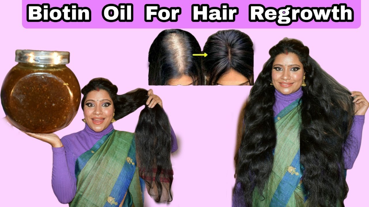 Biotin Oil For Hair Regrowth and To Increase Thickness & Volume Of Hair/Biotin Rich Oil For Hair
