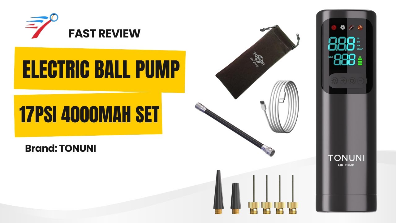 TONUNI Electric Ball Pump Portable Device 17PSI 4000mAh | My Short Review & First Impressions