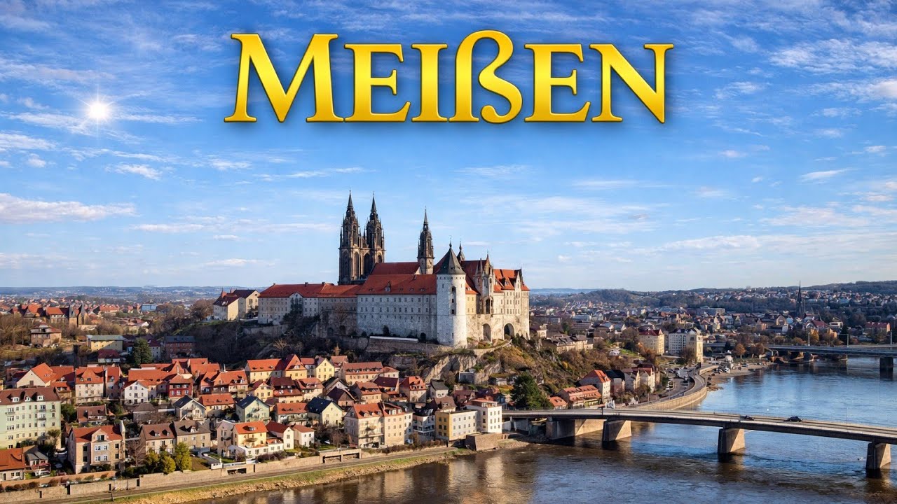 Meißen - Domstadt und Wiege von Sachsen - Blick auf Altstadt und Elbe #meissen #altstadt #elbe 
