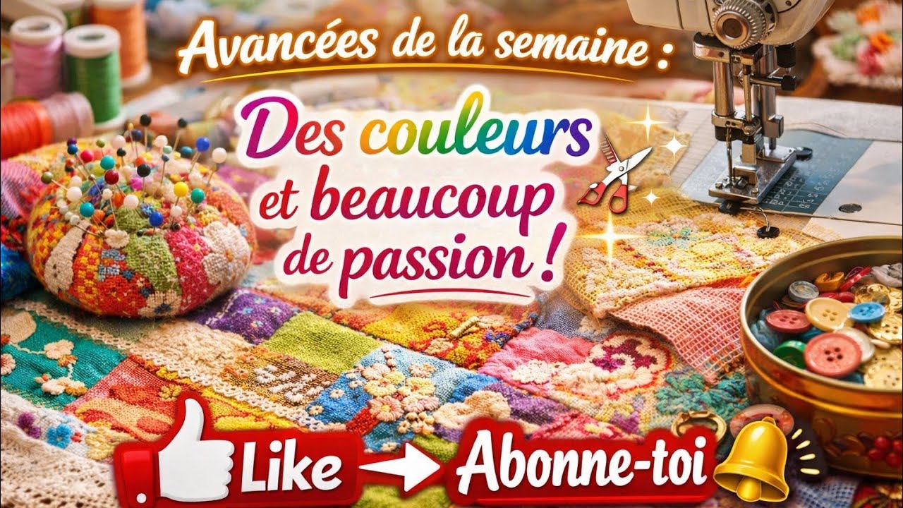 Les avancées de la semaine #crossstitch #pointdecroix #loisirscreatifs 