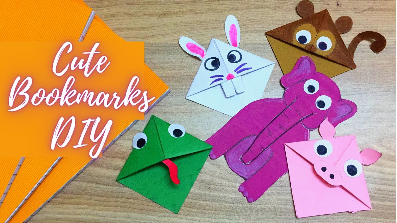 DIY Cute Animal Bookmarks for Kids | Kids Activity | Paper Bookmarks Origami