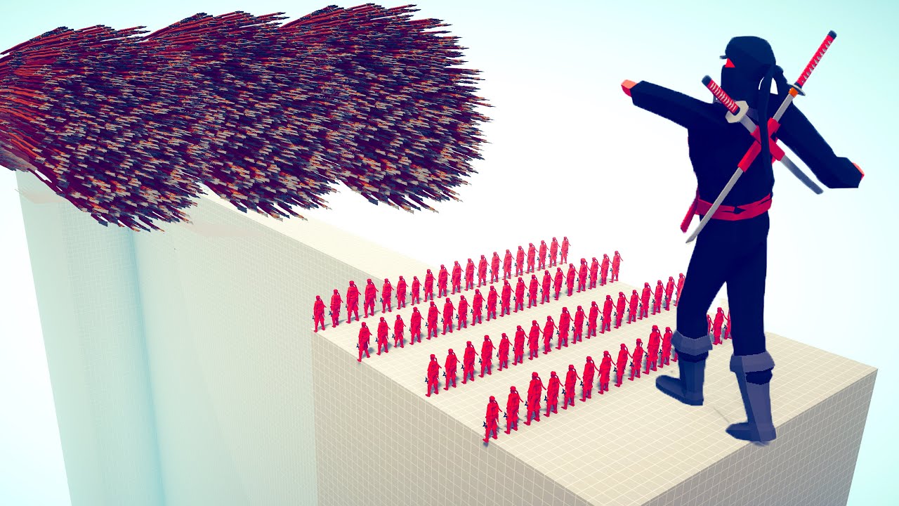 100x NINJA & NINJA GIANT vs EVERY GOD - Totally Accurate Battle Simulator TABS