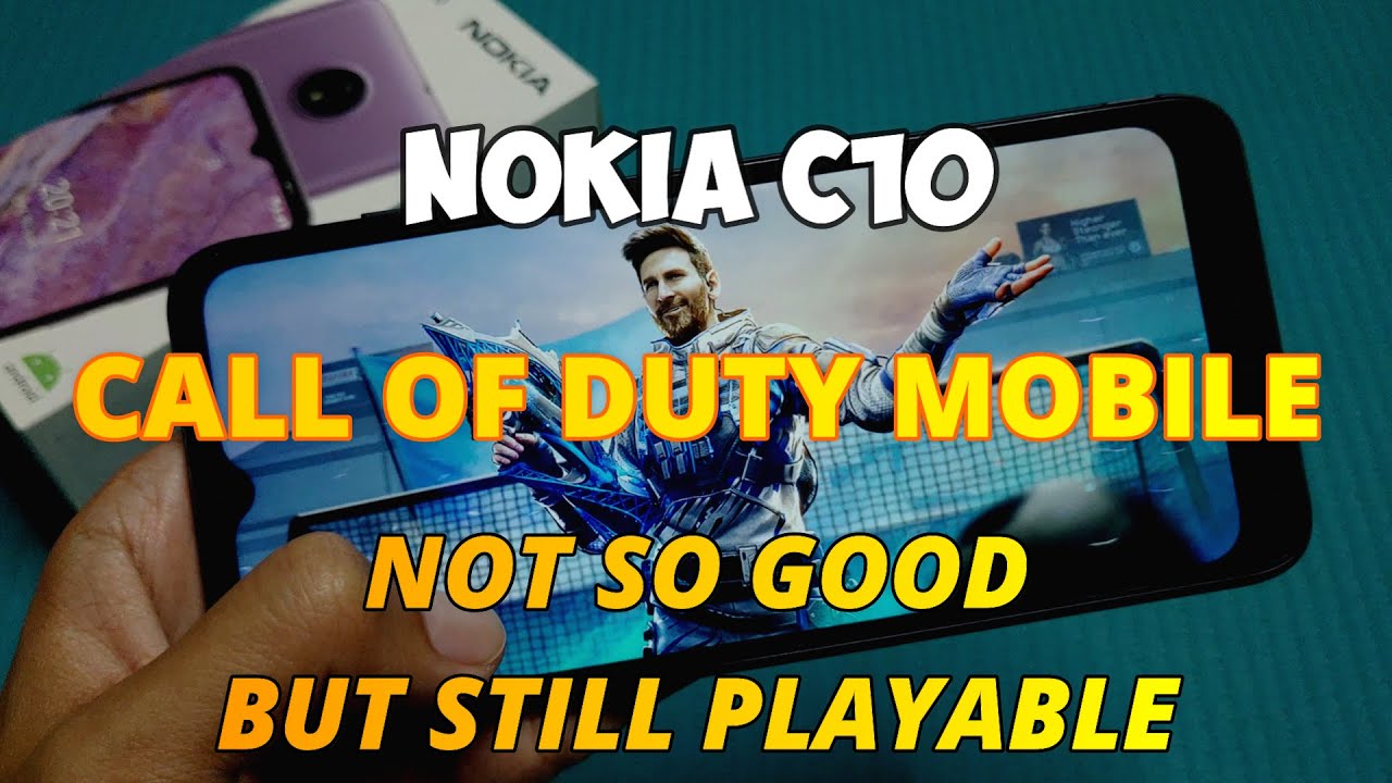 Call of Duty Mobile in Nokia C10 (Hand Cam)