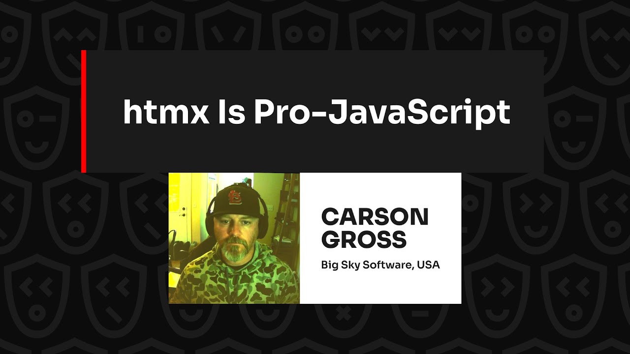 htmx — это Pro-JavaScript — Карсон Гросс, JSNation 2024