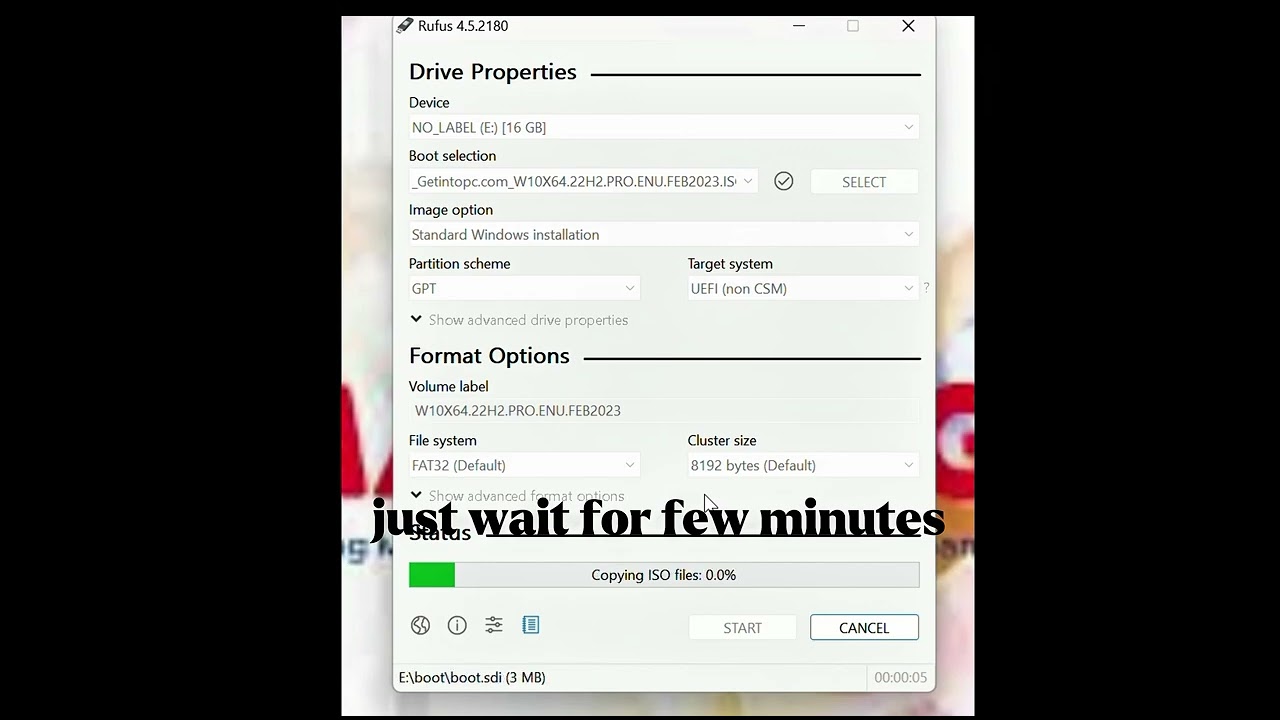 Making a bootable USB using rufus ft. Christine Ann Dela Cruz 