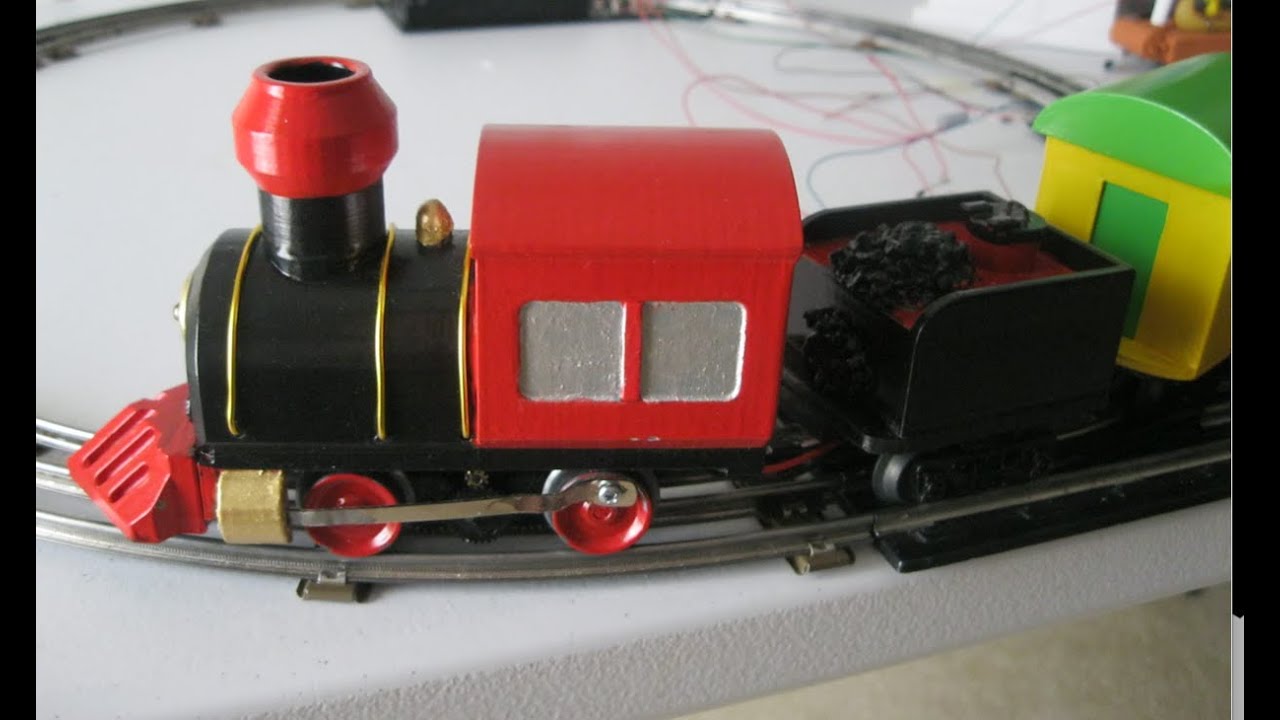 The 3D Printed Train now has Siderods !!!