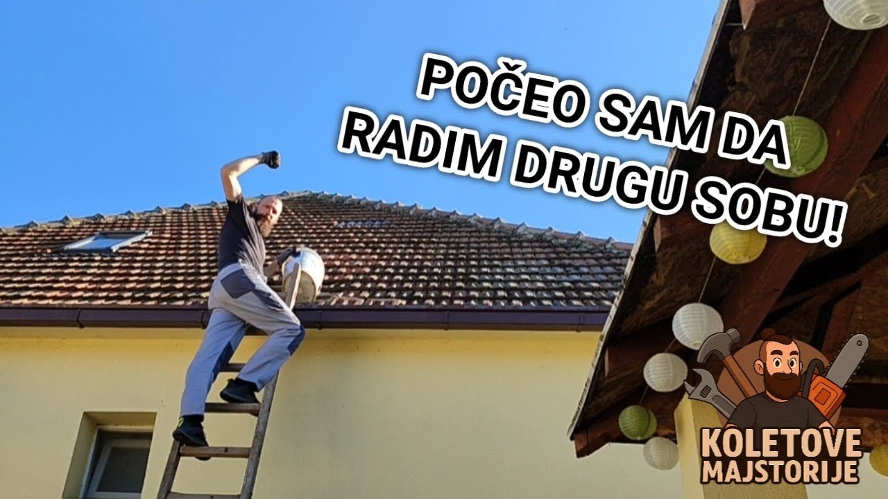 Radim drugu sobu u potkrovlju – pregradni zidovi + izolacija + gips!