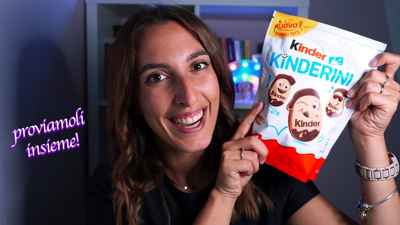 PROVIAMO INSIEME I KINDERINI 🍪 (eating sounds) ASMR ita