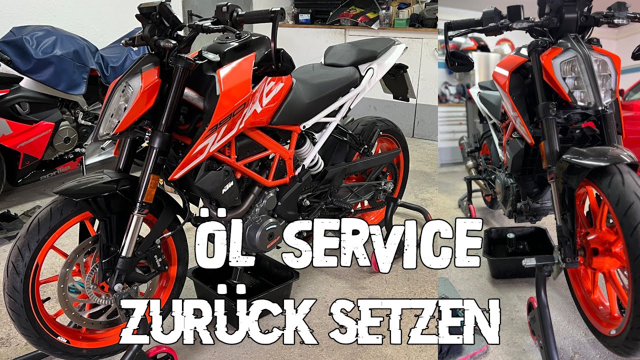 &Ouml;lservice an der KTM 390 Duke Bj 2019 | Service zur&uuml;cksetzen ist so leicht !