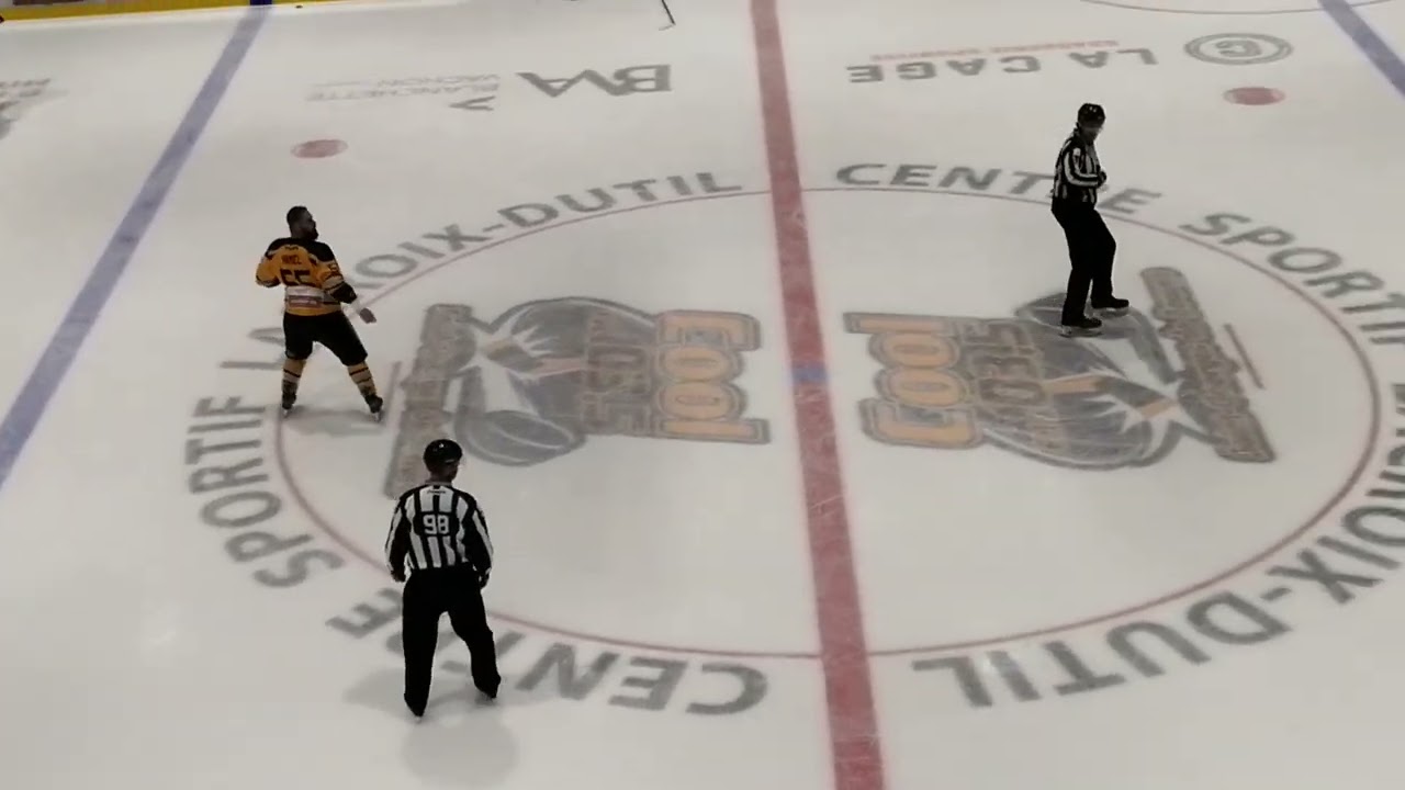 Fight/Bagarre Dave Hamel vs David Lacroix 8 avril 2022