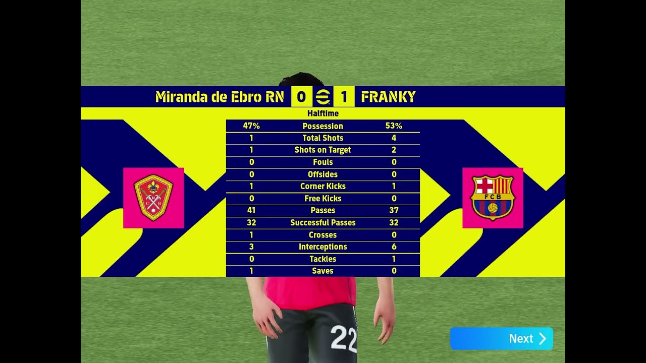 eFootball 2026 Mobile Ep47 Miranda de Ebro vs Franky 0-2