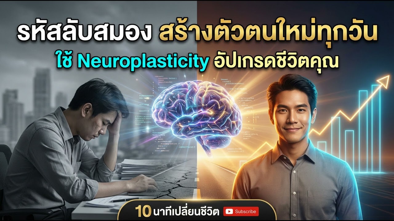 🧠 รหัสลับสมอง: สร้างตัวตนใหม่ในทุกวันด้วยพลังแห่ง Neuroplasticity | 10 นาทีเปลี่ยนชีวิต