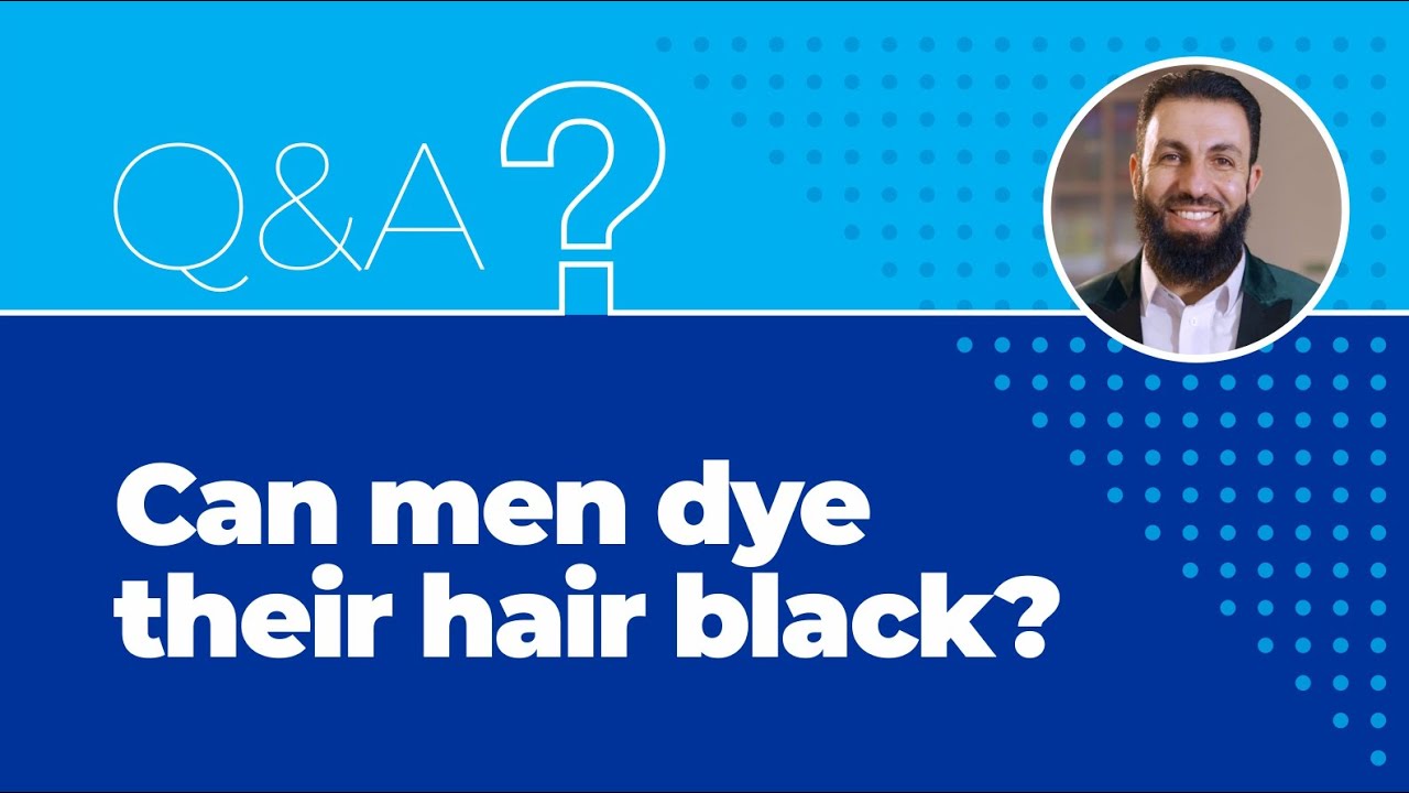 Can men dye their hair black?