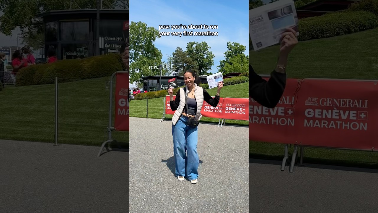 That feeling of getting your first bib #firstmarathon #genevamarathon #bibcollection