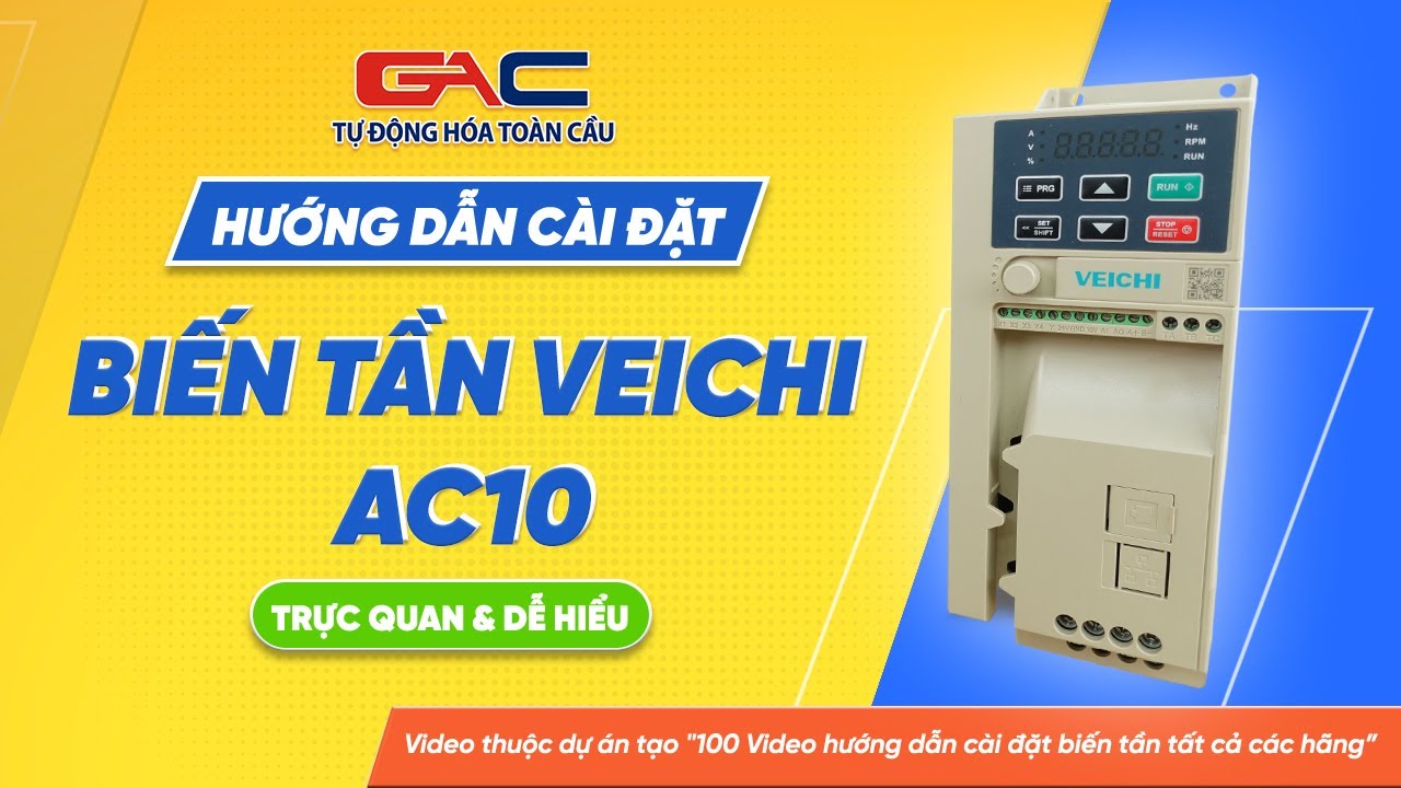 Cài đặt biến tần Veichi AC10 & Hướng dẫn đấu nối dây #inverter #bientan #tudonghoatoancau