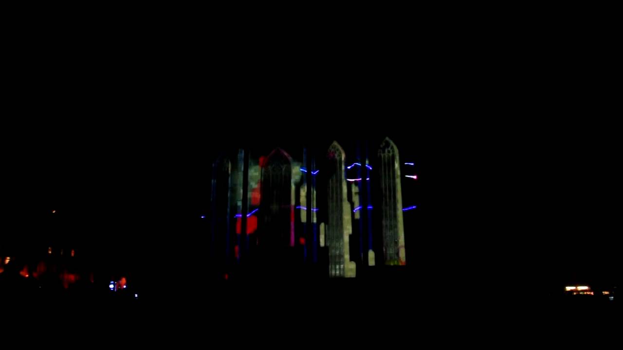 17.11.2009 Plzen Laser Show Namesti Republiky