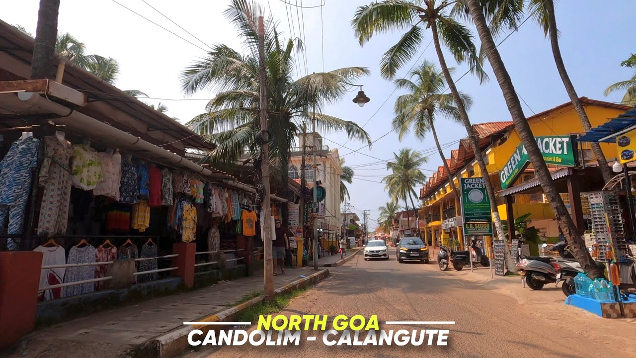 Candolim to Calangute - North Goa Market Driving Tour - 4K
