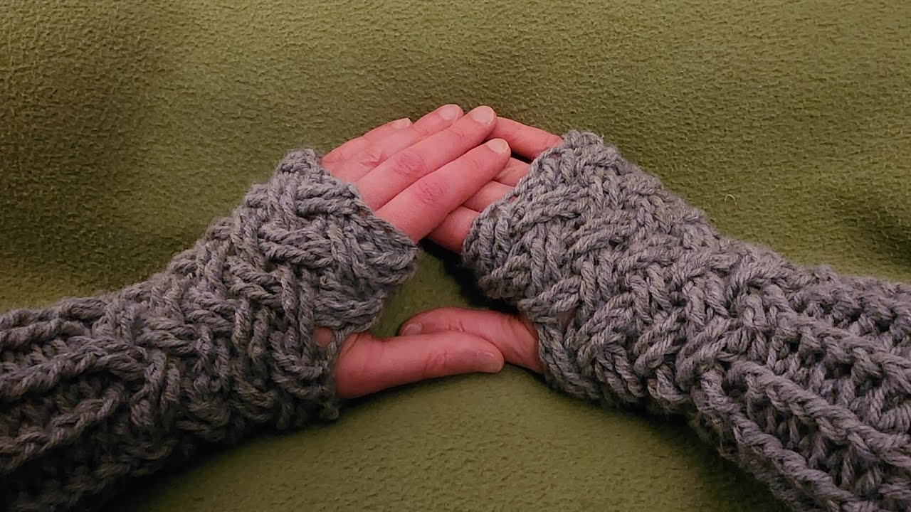 Celtic Weave Fingerless Gloves! - Crochet Tutorial!