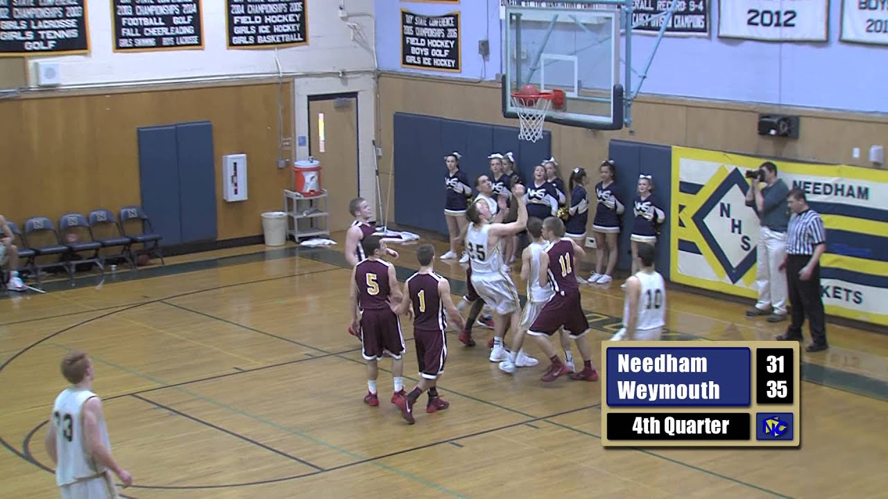 Boys Basketball, Needham vs Weymouth, 1-10-14