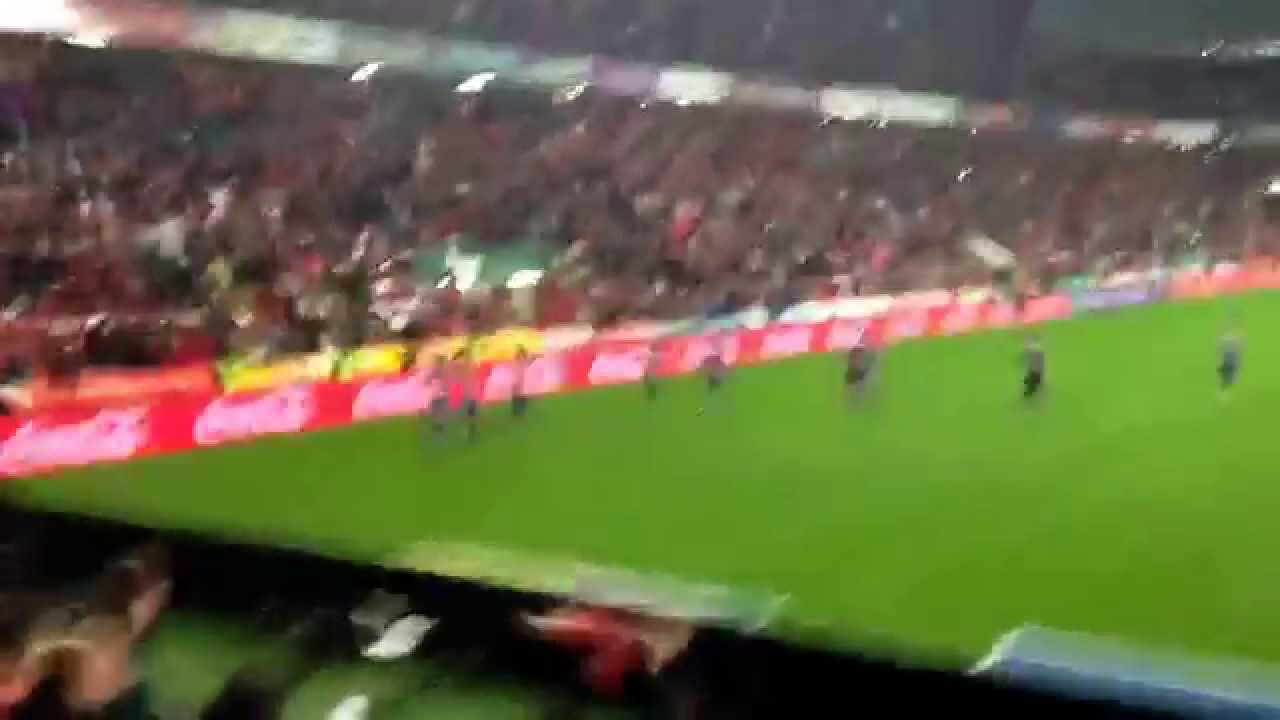 Gol de Guerrero al Granada visto desde la grada (Sporting 3, Granada 3)