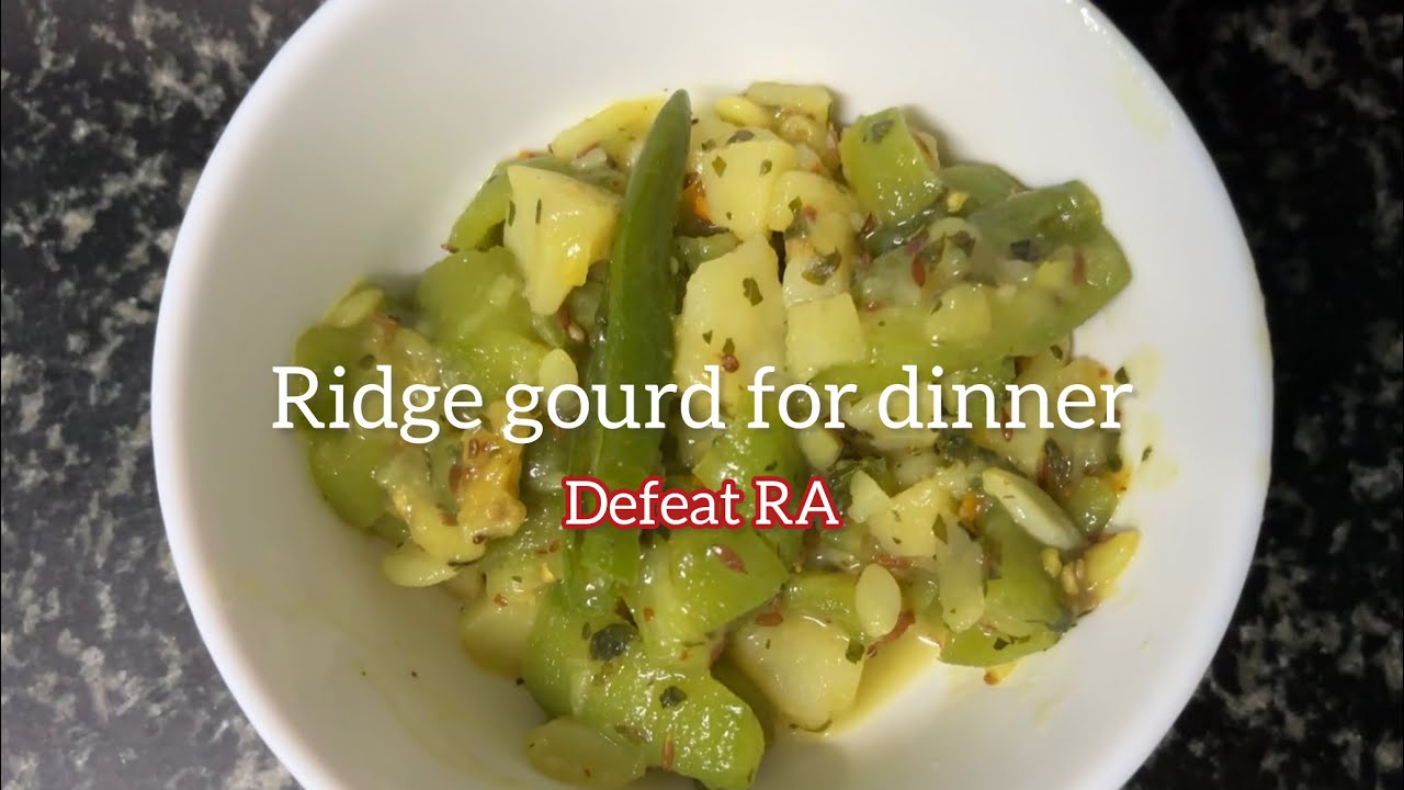 Oilfree Ridge Gourd Curry | Anti-inflammatory dinner 