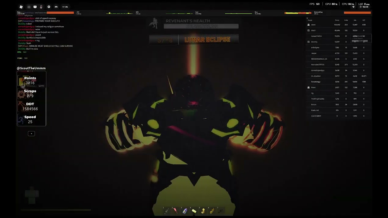 THE REVENANT : SUNRISEN  LUNAR ECLIPSE SERVERWIPE (but i win)