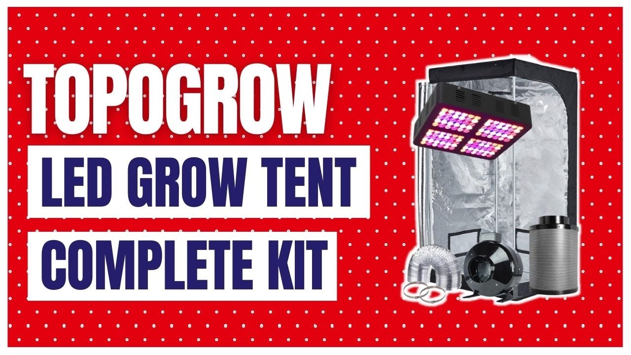 TopoGrow LED Grow Tent Complete Kit LED 600W LED Grow Light Kit