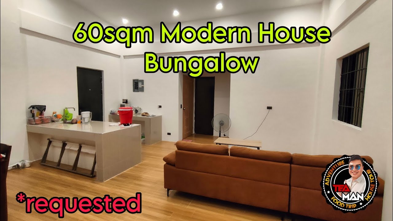 60sqm Modern House Bungalow | Bungalow design and ideas