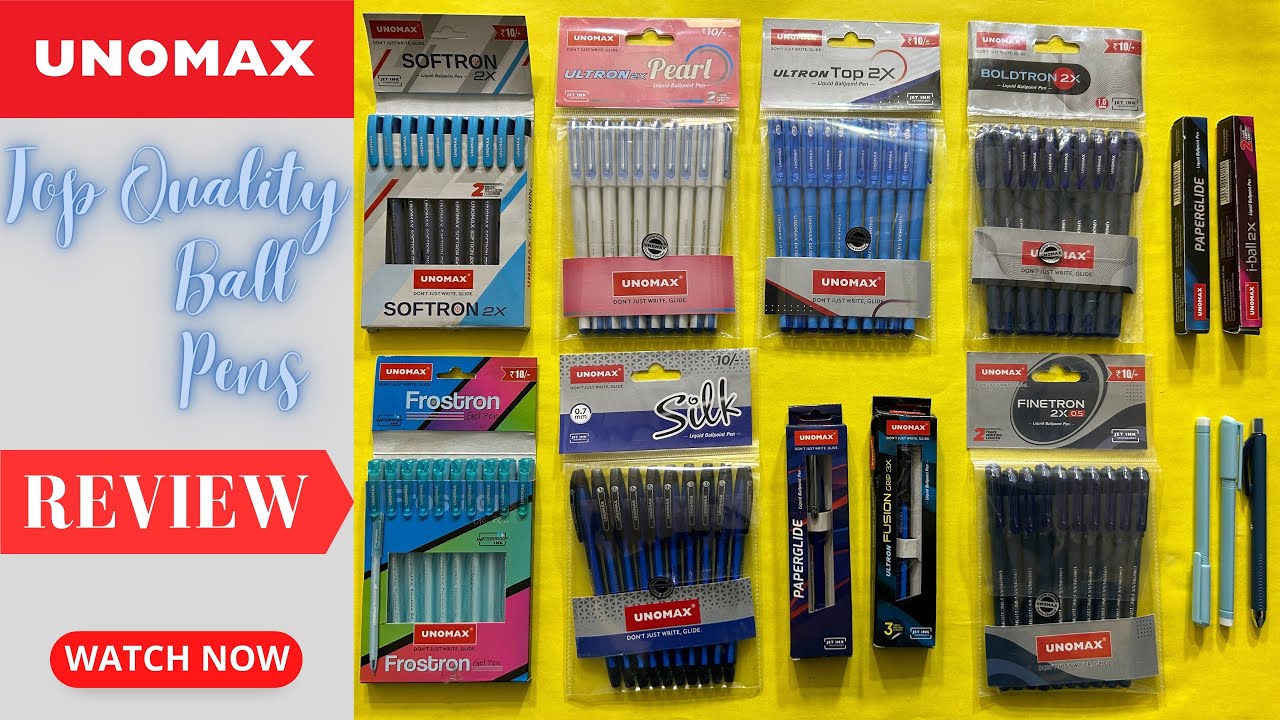 UNOMAX Ball Pens Review | Top Pens For Exam Writing |