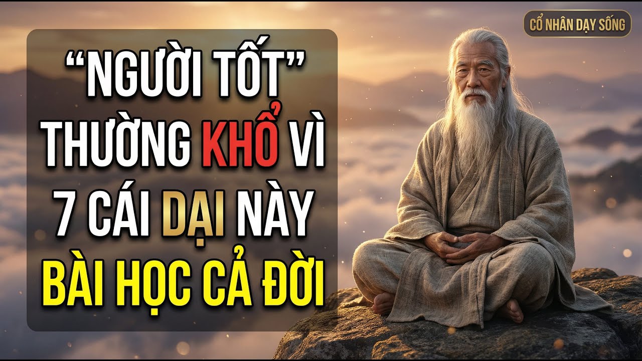 Cổ Nhân Dạy Sống: Người Tốt Thường Khổ Vì 7 Cái Dại Này