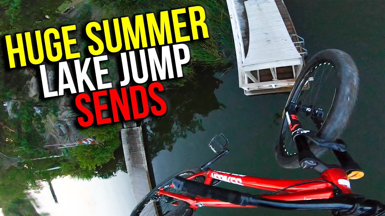EPIC LAKE JUMP SESSION!! HUGE SLAMS AND SENDS!!