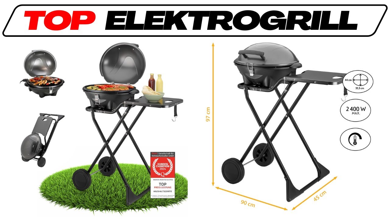 TZS First Austria Elektrogrill im Test-Vergleich🥇Günstiger Tischgrill & Standgrill mit Deckel