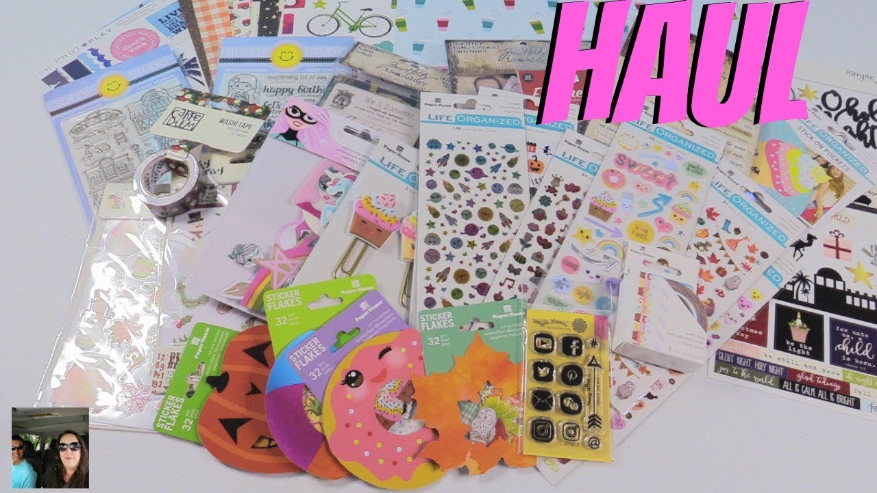 Scrapbook.com Haul Journaling Planning Stickers Washi & More | PaulAndShannonsLife