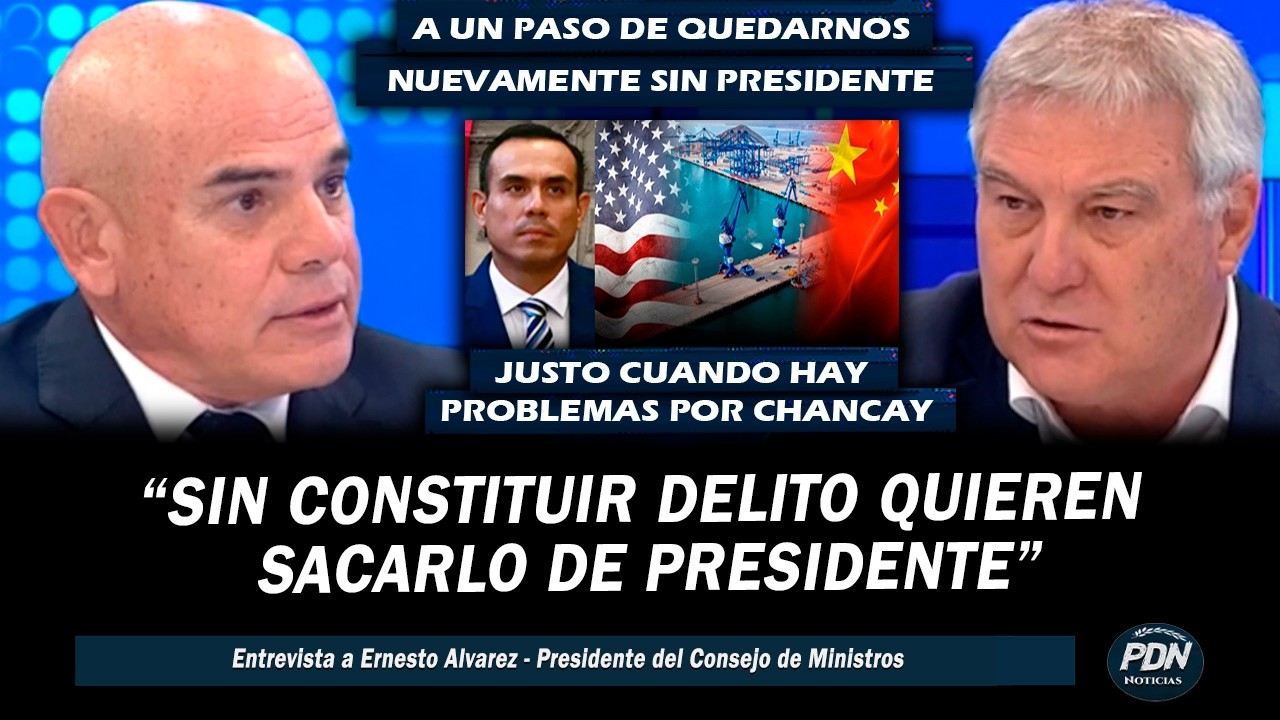 PREMIER SOBRE POSIBLE CENSURA SE JOSE JERI: SIN CONSTITUIR DELITOS QUIEREN SACARLO DE PRESIDENTE