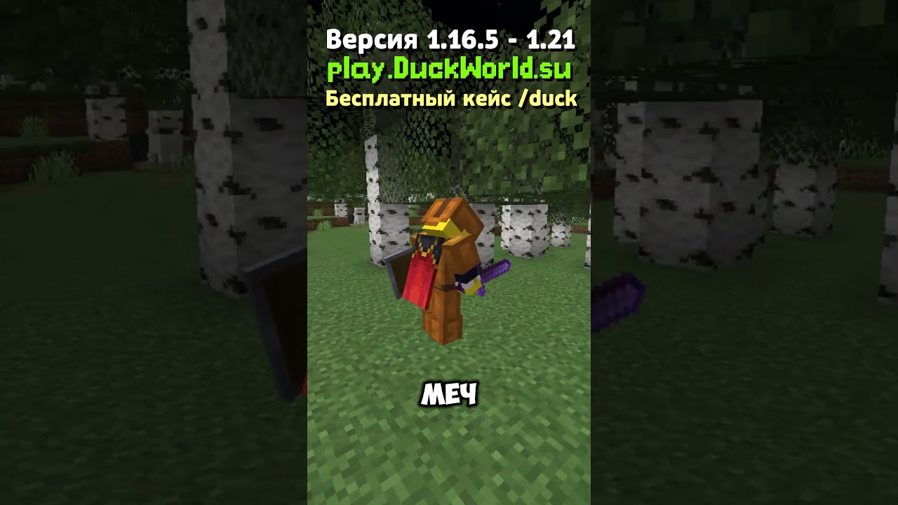 УНИКАЛЬНАЯ ЗАТОЧКА НА АНАРХИИ... IP: play.DuckWorld.su  #майнкрафт #minecraft