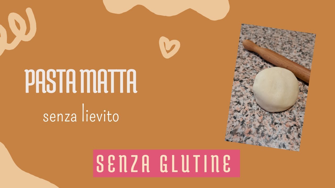PASTA MATTA fatta in casa (senza glutine e lattosio)